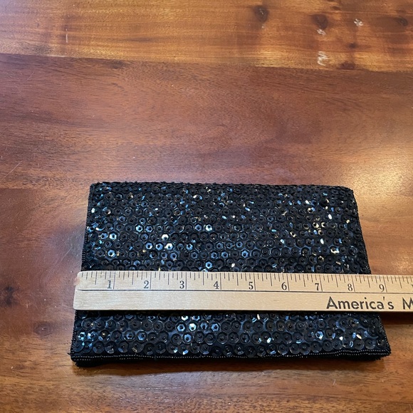 Mister ernest evening black sequin Rectangular clutch - Picture 10 of 10